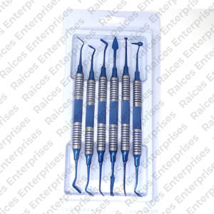 Ensemble d'examen dentaire en acier inoxydable le plus vendu Emballage personnalisé Source d'alimentation manuelle Instruments chirurgicaux dentaires économiques - Product Image 5