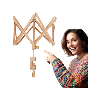 Enrollador Swift de hilo de madera natural verificado, tamaño para sujetar madeja de hilo, conjunto de regalo con logotipo personalizado privado de la India, proveedor de marca - Product Image 1