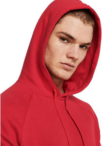 Sudadera con Capucha Roja Personalizada con Logotipo Serigrafiado, Unisex, con Hombros Caídos |   Sudadera Oversize Estilo Urbano |   Sudadera con Capucha Personalizada al por Mayor - Product Image 3