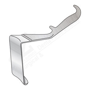 Lame de rétracteur pour hôpital St Mark, 125 mm x 60 mm, acier inoxydable, instrument chirurgical manuel, certifié CE, chirurgie générale - Product Image 1