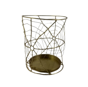 เชิงเทียนเหล็กตกแต่งโต๊ะสีทองเหลืองตกแต่งฮาโลวีนเชิงเทียนสำหรับทำด้วยมือที่กำหนดเอง - Product Image 4