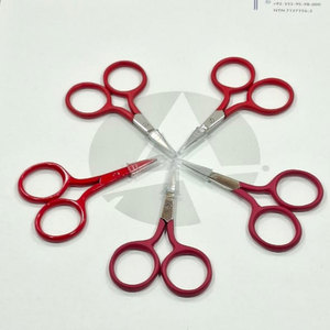 Tijeras de Bordado de Acero Inoxidable para Coser, Manualidades, Acolchado, Corte de Hilo, Trabajo con Telas, Rojo Completo, Todos los Colores, 2.5 Pulgadas - Product Image 2