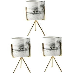 Matte <b>Gold</b> Finish Flower Planter Pot and High-End Quality Brass Plating <b>Vase</b> Elegant Home Decor <b>Gold</b> Flower <b>Vase</b> - Product Image 6