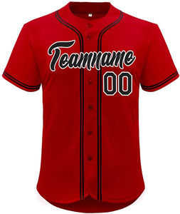 Maillots de baseball pour hommes de haute qualité, légers, à séchage rapide, 100% polyester, vêtements de sport, impression de logo personnalisée, respirant - Product Image 5
