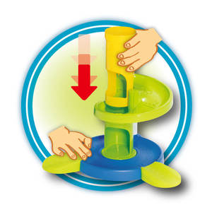 ของเล่นกีฬาแบบใช้แบตเตอรี่พร้อมเสียงและแสง  ตัวต่อพลาสติกสำหรับเด็ก ปรับระดับได้  แบบมินิ  ทรงหอคอยลูกบอลกลิ้ง - Product Image 4