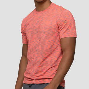 เสื้อยืดแขนสั้นผู้ชายปี 2023 พิมพ์โลโก้ตามสั่ง ผ้าโพลีเอสเตอร์ผสมคอตตอน 100% ลายเรียบ ผ้าถักน้ำหนัก 220 กรัม บริการ OEM - Product Image 6