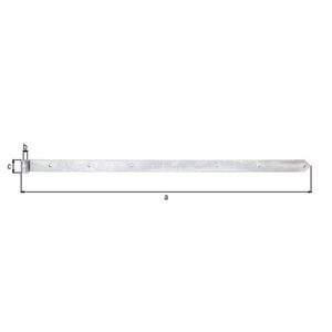 Ladenband L.1400x20x60mm S.8mm sta. D.20mm ตะขอผลิตภัณฑ์ Gah - Product Image 3