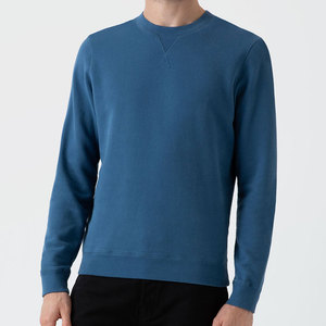 เสื้อสเวตเตอร์คอกลมแขนยาวผ้าฝ้ายแบบสวมหัวสำหรับผู้ชายเสื้อสเวตเตอร์แบบสวมหัวแขนยาวพิมพ์โลโก้ได้ตามต้องการ - Product Image 2