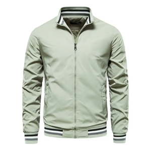 La chaqueta de bombardero de invierno hecha a medida para hombre más vendida, tela de lona con decoración bordada, precio al por mayor, procesamiento en bruto - Product Image 5