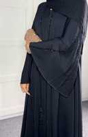 Abaya de prière islamique turque de luxe en satin de soie, faite à la main, anti-plis, pour femmes adultes, petite taille, à manches longues, vente en gros