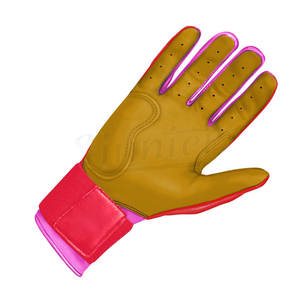 Guantes de bateo de Palma de cuero genuino para niños y adultos Guantes de bateo de béisbol de Softbol Profesional - Product Image 4