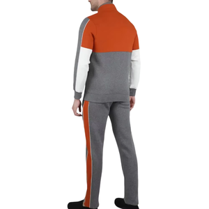 Men's Color Block Tracksuit Set <b>Zip</b> <b>Up</b> <b>Jacket</b> and Jogger Pants Sportswear Casual Gym Workout Activewear Set - Product Image 6