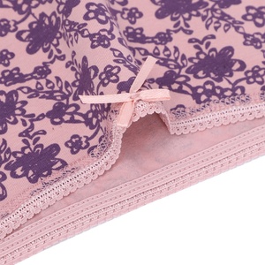 Braguitas Menstruales de Algodón con Diseño Sólido para Mujeres Adultas, a Prueba de Fugas, con Diseño Floral, Tejidas y Transpirables - Product Image 6