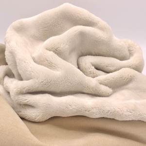 Tissu de fourrure personnalisé écologique fausse fourrure luxe brossé en peluche chaud Minkly moelleux épais fausse fourrure jeter des couvertures canapé - Product Image 2