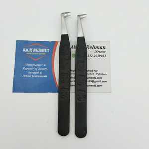 Pince à cils pour extensions de cils Ensemble de pinces à cils en acier inoxydable rose Pince à cils de précision supérieure Professionnel - Product Image 2