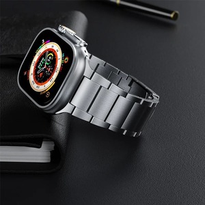 Sang Trọng Cấp 4 Tinh Khiết Dlc Titan Smartwatch Ban Nhạc Với Siêu 3 Dây Đeo Và Gấp Khóa Cho <span class=keywords><strong>Apple</strong></span> Đồng Hồ 11 Siêu Người Đàn Ông Của Phụ Kiện - Product Image 4