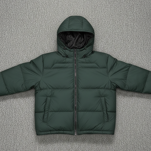 Chaqueta Bomber Ultraligera de Invierno para Exteriores, Diseño Personalizado, Unisex, con Cremallera, Capucha, Cuello Alto, Impermeable, Acolchada, con Burbujas - Product Image 3