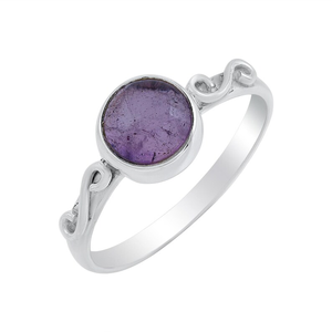 Fashion Gemstone Rings Women <b>Purple</b> Amethyst Ring 925 Sterling Silver Gemstone Ring Thanksgiving <b>Gift</b> Wholesale Price - Product Image 1