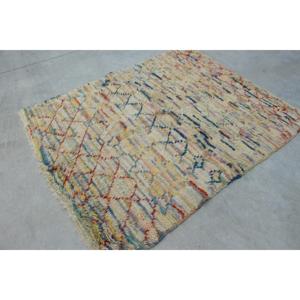 Alfombra Turca Vintage de 5.2x6.46 pies, Alfombra Azul Abstracta de Lana - Product Image 3