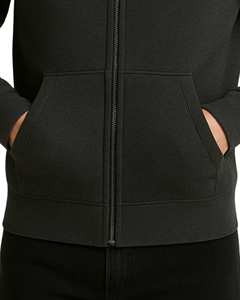 Sweat-shirt à capuche zippé en polaire douce avec poches avant Veste à capuche zippée d'hiver confortable et décontractée pour hommes - Product Image 4