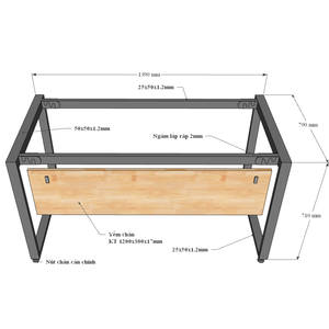 Escritorio de Ensamblaje Concept 140x80 HBRT006 con Cajón, Diseño Rectangular - Product Image 5