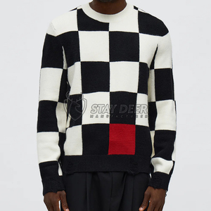 เสื้อสเวตเตอร์ถักคุณภาพสูงสำหรับผู้ชาย เนื้อนุ่ม อุ่นสบาย เหมาะสำหรับฤดูหนาว เสื้อถักหนา ใส่ได้ทั้งลำลองและกิจกรรมกลางแจ้ง - Product Image 3