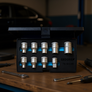 Gedore 1/2'' <b>Torx</b> <b>Socket</b> <b>Set</b> Including 9pcs for Efficient Fastening - Product Image 3