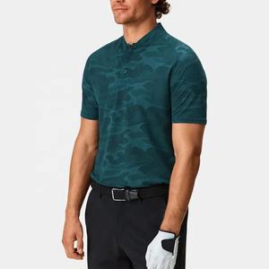 Venta al por mayor nuevo diseño Polo Golf camisetas sublimación Jacquard patrón poliéster Spandex camisas Camo Polo camisa OEM - Product Image 3
