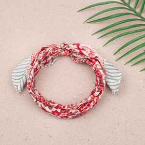 Bandana en coton fait main, foulard bohème pour cheveux, cadeau d'été - Product Image 6