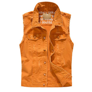 OEM Jeans décontractés de haute qualité pour hommes Gilet Top 100% coton Eco-friendly Breathable Winter Outer Wear Fashionable Player - Product Image 1
