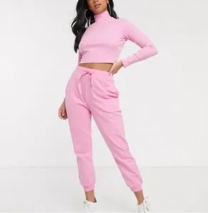 Conjunto Deportivo de Mujer, Diseño Moderno, Totalmente Personalizado, de Alta Calidad, Estilo Urbano, Cuello Alto, Manga Larga, Algodón - Product Image 1