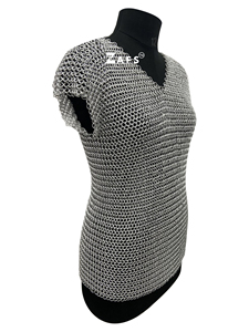 Authentic Handmade Chainmail <b>Shirt</b> Lightweight Aluminum Butted Sleeveless Fantasy Cosplay Armor Antique Wholesale Orders Welcome - Product Image 2