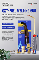 Torche de soudage oxyacétylène RTM PG001B, pistolet à flamme tout cuivre pour le chauffage de tubes en cuivre, soudage des métaux