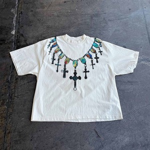 Camiseta Gótica Favorita de los Fans, Estampado Clásico de Personajes, Algodón Oversize, Manga Larga, Estilo Urbano Casual - Product Image 5