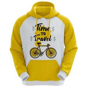 Venta al por mayor 100% algodón de los hombres de manga larga pulóver Sudadera con capucha de diseño personalizado sublimación en blanco para el invierno - Product Image 5