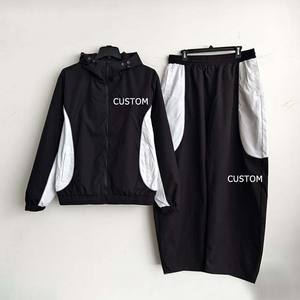 Conjunto Deportivo con Capucha para Hombre, Chaqueta Cortavientos con Estampado, Pantalones Deportivos de Poliéster, Traje Personalizado con Chaqueta de Nailon con Cremallera - Product Image 6