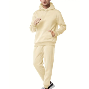 Vêtements décontractés Survêtement pour hommes Respirant et confortable Survêtement pour hommes Ensemble à capuche 100% coton Survêtements pour jogging OEM - Product Image 3