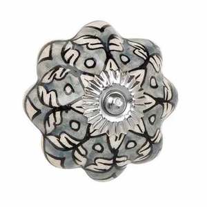 Fresh Arrival Grey Color Ceramic Knob Decorative Door Knobs Cabinet Drawer Knobs and Pulls Furniture Handle Wholesale - Product Image 1