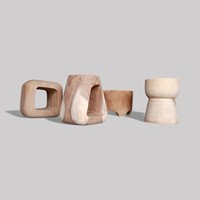 Fait à la main taille personnalisée une pièce bûche souche tabouret bord naturel Suar bois bout de canapé Table Table basse en bois Table d'appoint en gros