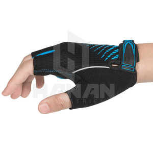 Guantes de ciclismo sin dedos antideslizantes de calidad superior Logotipo personalizado de cuero de alto rendimiento para invierno Conducción al aire libre Agarre de ciclismo - Product Image 5