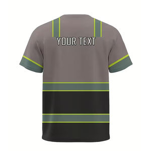Camiseta de Seguridad Reflectante de Alta Visibilidad al por Mayor, Camiseta de Seguridad Reflectante para Construcción, Camiseta Personalizada - Product Image 2