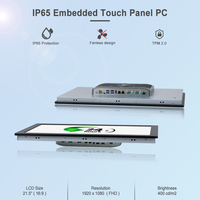 Panel PC Industrial Todo en Uno Integrado con Pantalla Táctil Resistiva, Procesador Intel Core I7 I5 I3 de 8.ª y 12.ª Generación, Windows 10, IP65