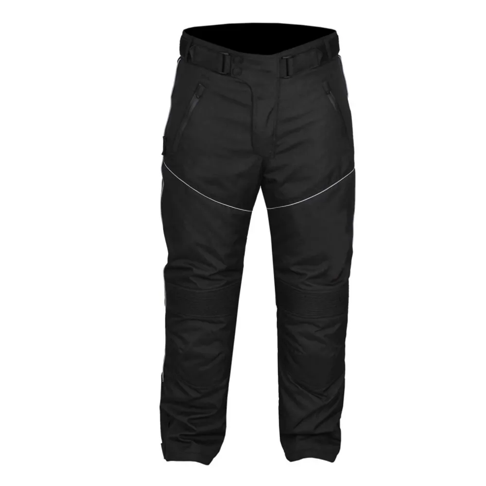 Oem Odm Autoracekleding Beste Kwaliteit Met Verwijderbare Pantser Biker Kleding Motorfiets Waterdicht Volledig Zwart Textiel Race Broek