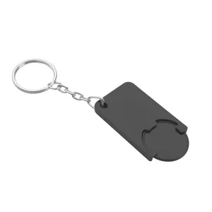 Portachiavi Personalizzato Caela con Moneta, Gadget Promozionale Personalizzabile e Moschettone - Product Image 1