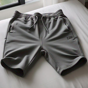 <b>Men's</b> High Quality Sports Sweat <b>Shorts</b> Eco-Friendly Jogging Fitness Wear High Drawstring Waist Plain Dyed High Waist Sweat - Product Image 2