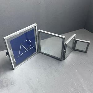 Picture <b>frame</b> <b>4</b> in 1 table top <b>photo</b> <b>frame</b> decorative family picture <b>frame</b> metal iron and glass with grey finish - Product Image 5