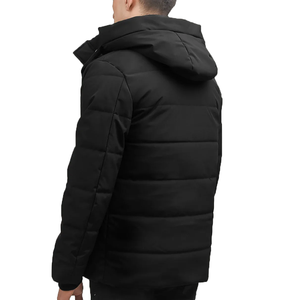 Veste d'hiver matelassée pour homme à capuche, imperméable, coupe-vent, chaude, rembourrage matelassé, streetwear pour l'extérieur, OEM ODM en gros - Product Image 5