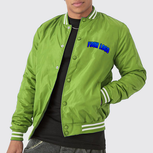 Veste universitaire en cuir sur mesure avec broderie de qualité supérieure, alliant confort, durabilité et design moderne pour un style décontracté et distinctif. - Product Image 3