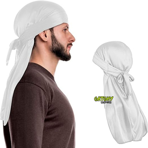 Hip-hop Long Tail High Quality Bandana <b>Velvet</b> Velours Premium Shiny Fashion Custom <b>Velvet</b> <b>Durag</b> - Product Image 5