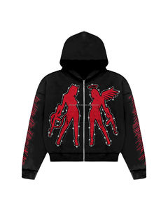 2025 venta al por mayor Gran oferta mujeres moda cremallera mujeres sudaderas con capucha al por mayor jóvenes sudaderas con capucha mujeres de alta calidad - Product Image 3